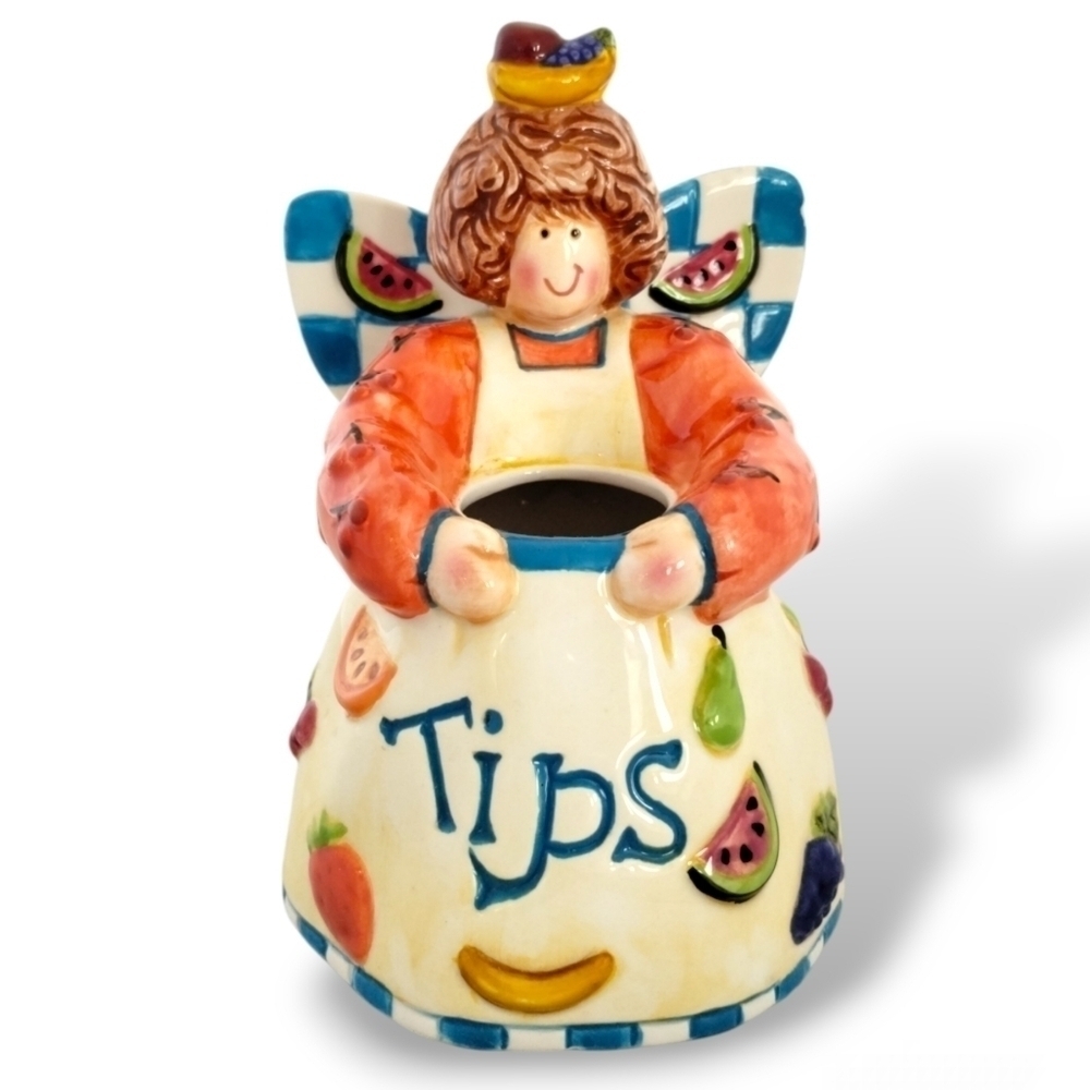 Y2K Designer Whimsical Angel Tips Jar